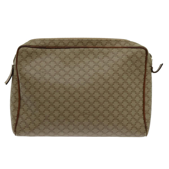 CELINE Macadam Canvas Clutch Bag Beige Auth yk11631 - Picture 2 of 16